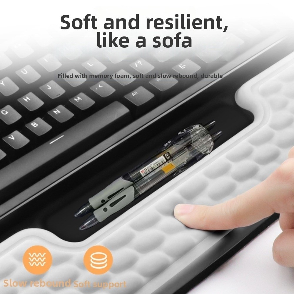 Keyboard Wrist Pad Leather - Suporte de Teclado Integrado para Computador