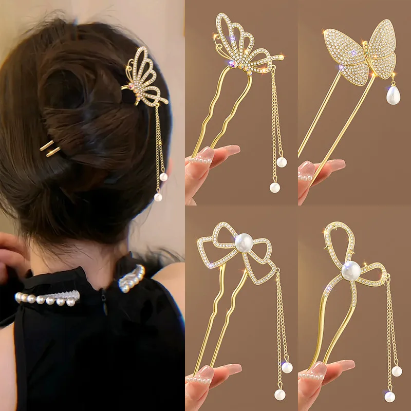 Hi Tech Accessories - Estilo antigo pérola strass high-end em