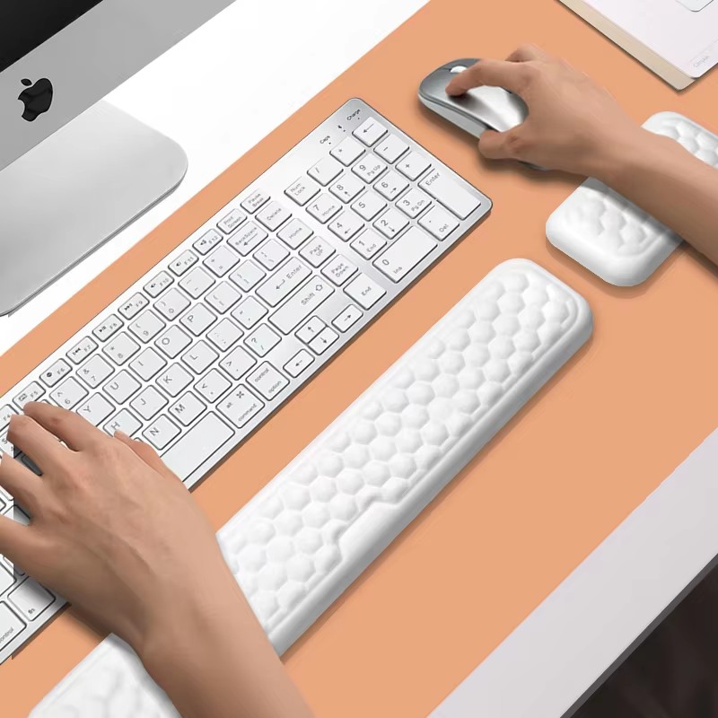 Keyboard Wrist Pad Leather - Descanso de pulso ergonômico mousepad teclado