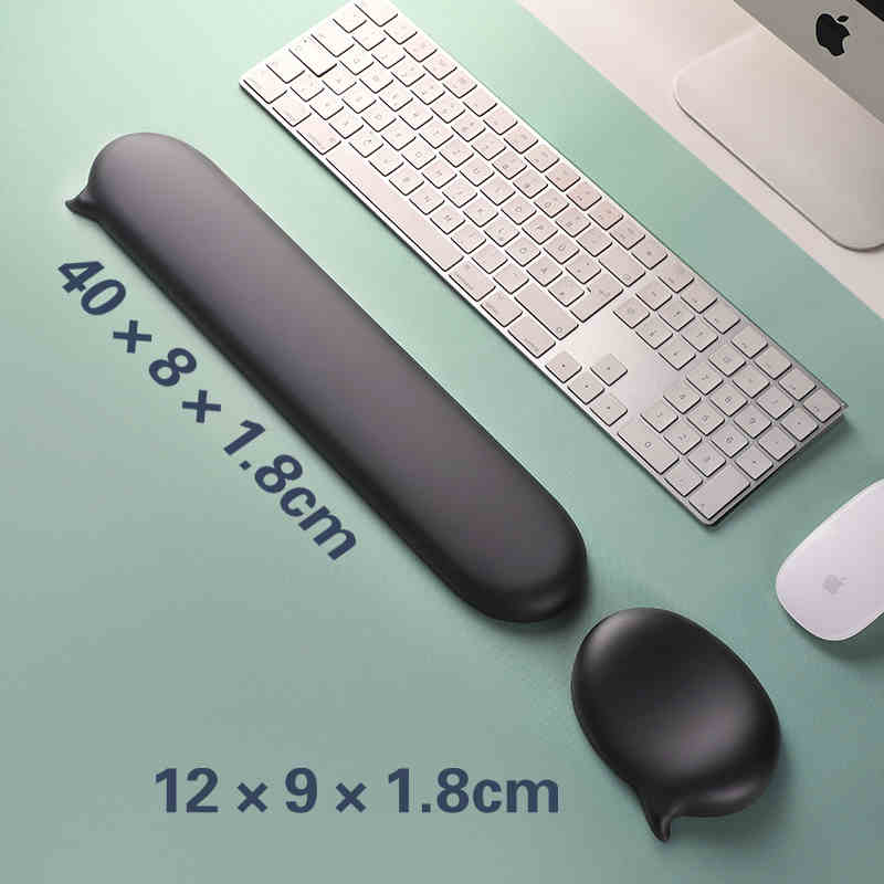 Keyboard Wrist Pad Leather - Mousepad silicone descanso de pulso suporte