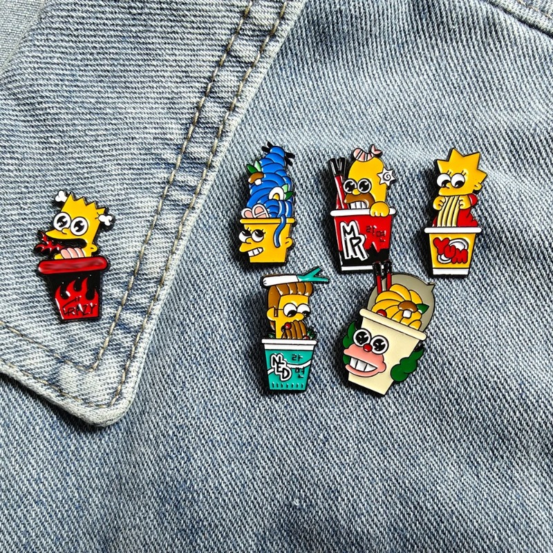 Vintage Tech Accessories - Conjunto de 6 peças dos Simpsons,