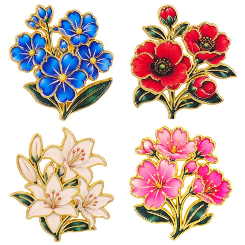 Vintage Tech Accessories - Broche Esmaltado Vintage Fofo e Colorido