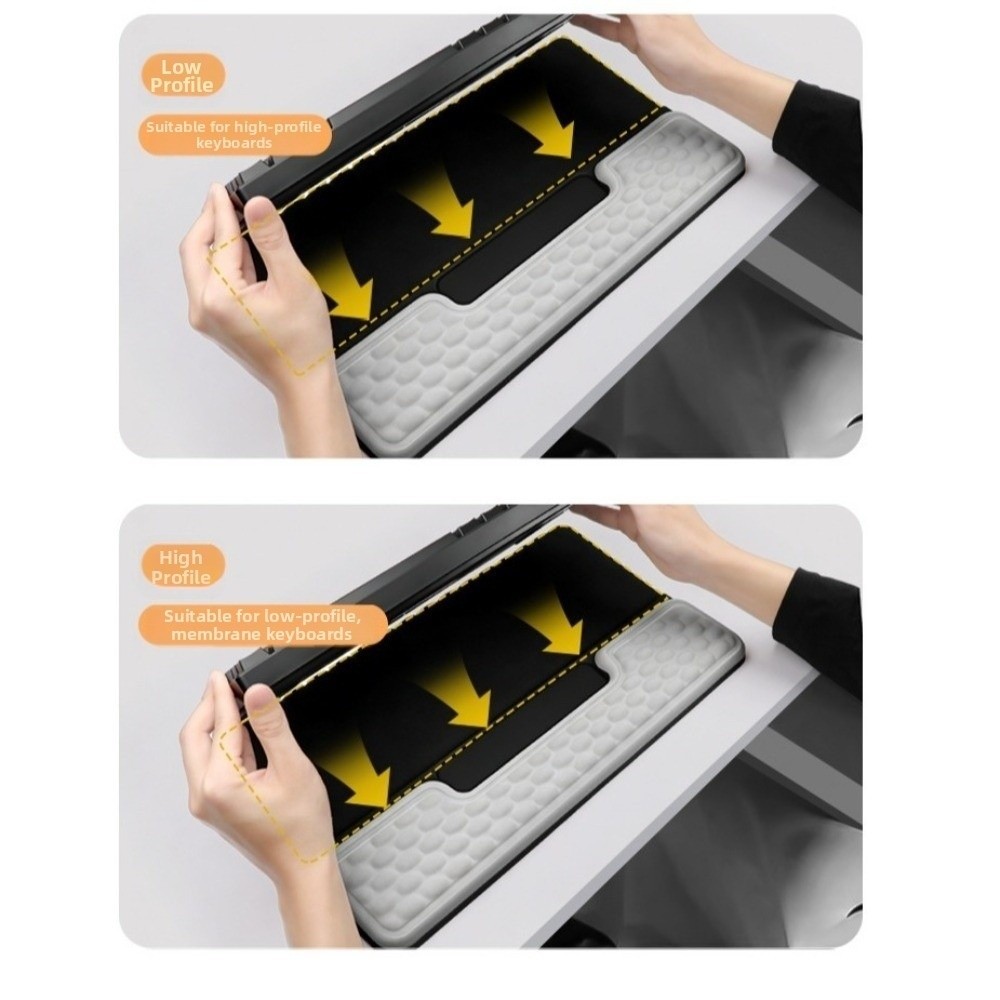 Keyboard Wrist Pad Leather - Suporte Ergonômico Portátil para Teclado de