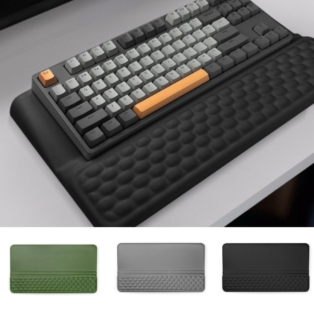 Keyboard Wrist Pad Leather - Suporte Ergonômico Antiderrapante para Teclado de