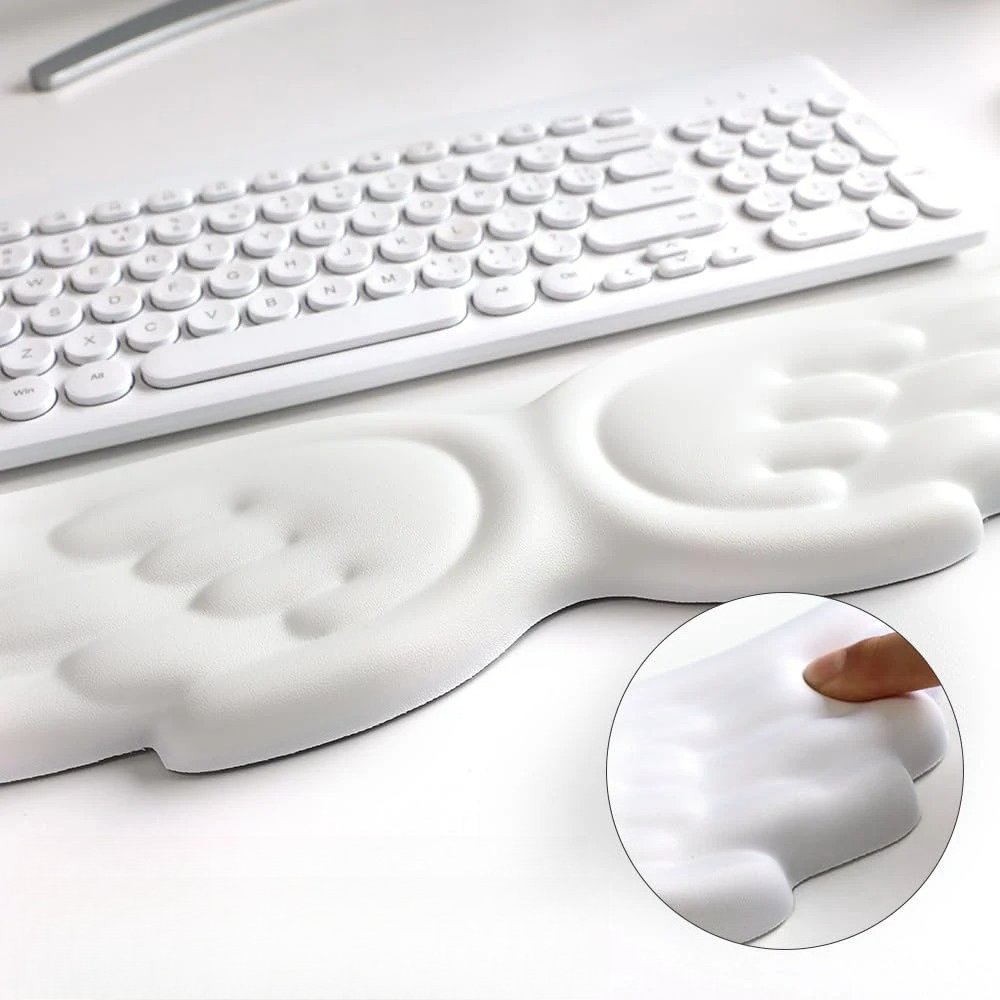 Mousepad ergonômico anjo tecla - Keyboard Wrist Pad Leather avaliação e preço