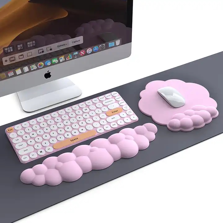 Mouse pad de couro pu à prova  - Keyboard Wrist Pad Leather avaliação e preço