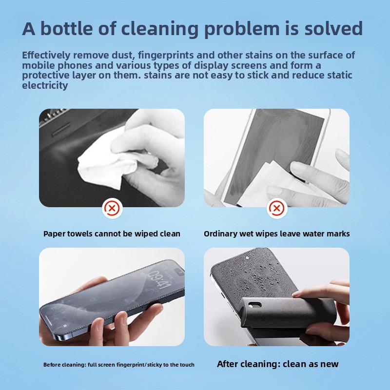 2 em 1 spray limpador de limpe - Screen Cleaner Spray avaliação e preço