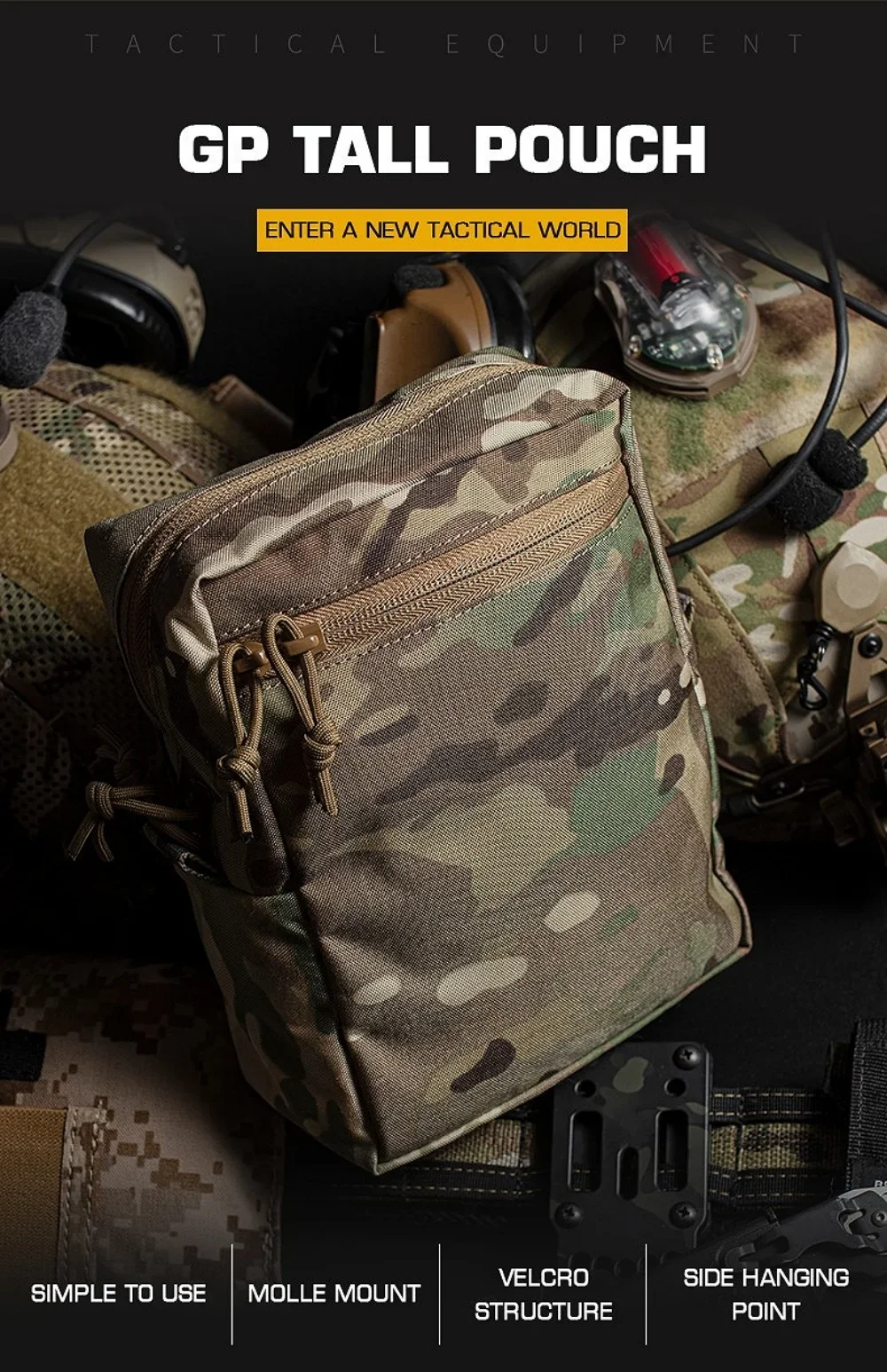 Gp tático molle bolsa alta pac - Tech Accessories Pouch avaliação e preço