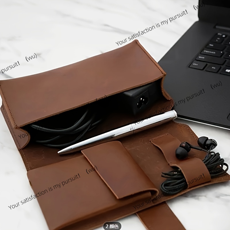 1pc couro do plutônio multi-co - Tech Accessories Travel Case avaliação e preço
