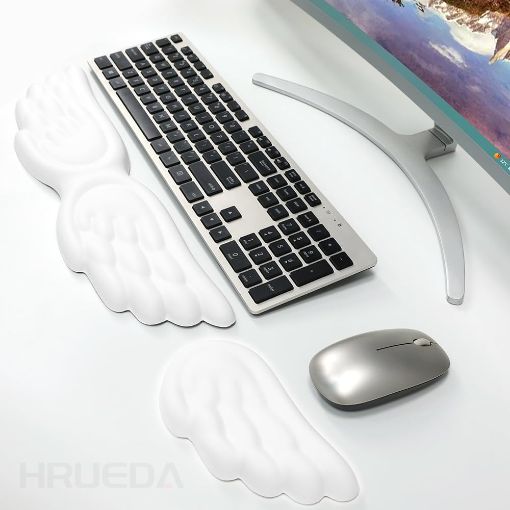 Teclado mecânico, mouse, desca - Keyboard Wrist Pad Leather avaliação e preço