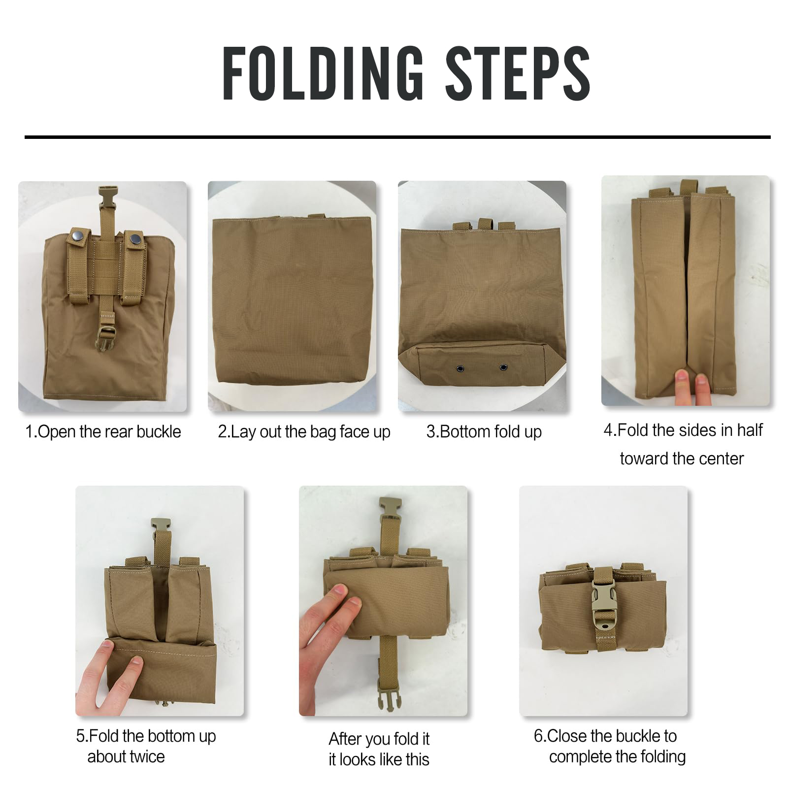 Molle dobrável despejo gota re - Tech Accessories Pouch avaliação e preço