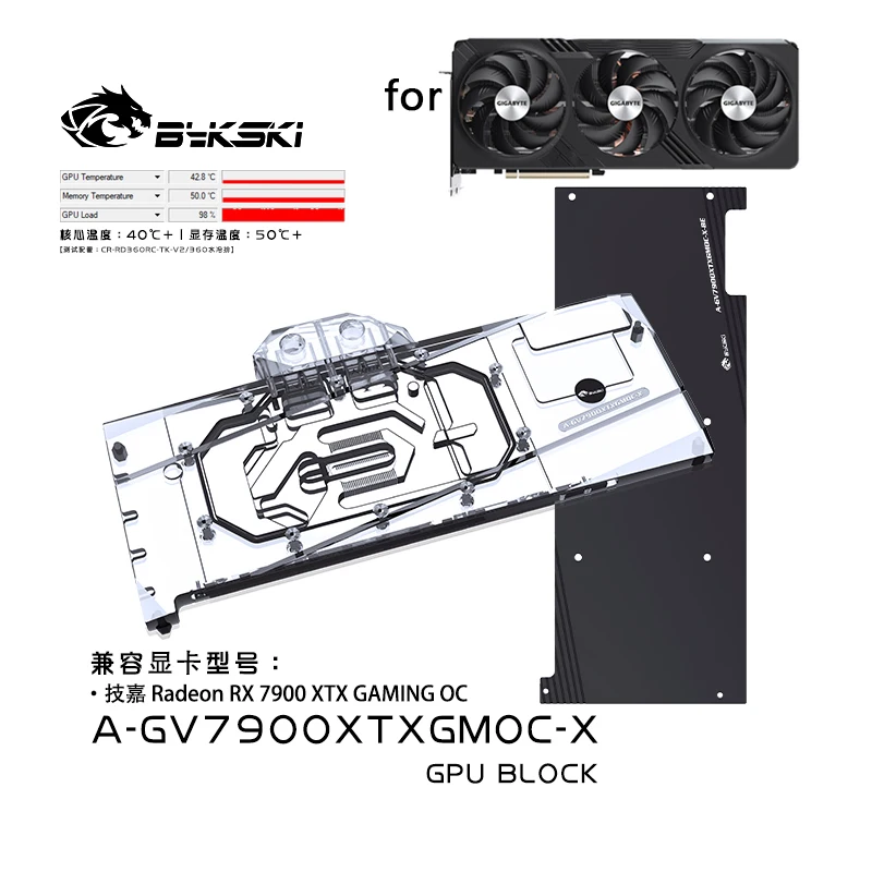 Bykski A-GV7900XTXGMOC-X Bloco - Amd Vga Rx 7900 Xtx avaliação e preço