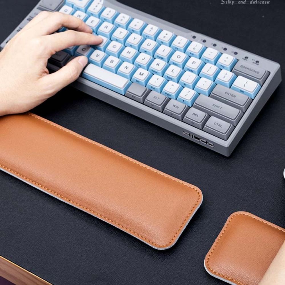 Mouse Pad de Couro Portátil Gr - Keyboard Wrist Pad Leather avaliação e preço