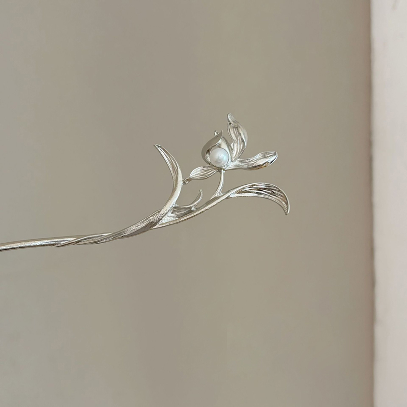 Novo estilo chinês prata orquí - Hi Tech Accessories avaliação e preço