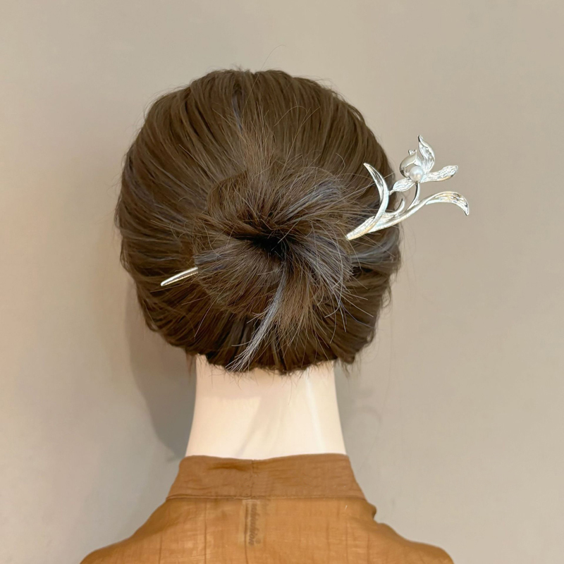 Novo estilo chinês prata orquí - Hi Tech Accessories avaliação e preço
