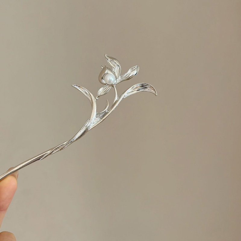 Novo estilo chinês prata orquí - Hi Tech Accessories avaliação e preço