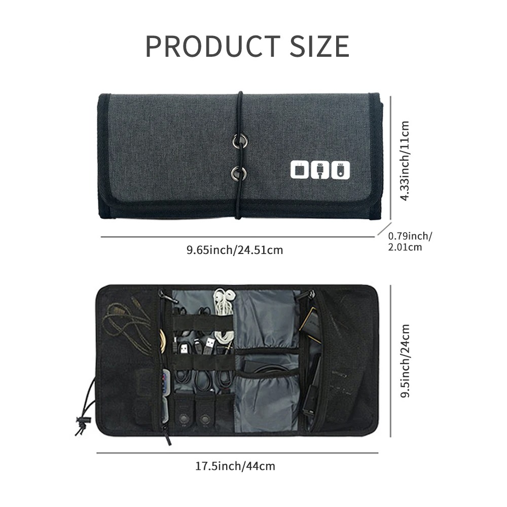 Bolsa de cabo organizadora ele - Tech Accessories Travel Case avaliação e preço